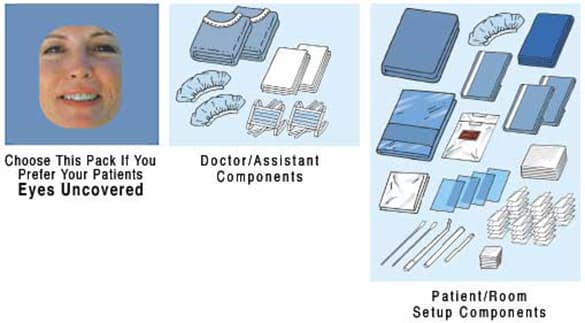 #1090 Salvin Split-Sheet Implant Pack - Case of 6