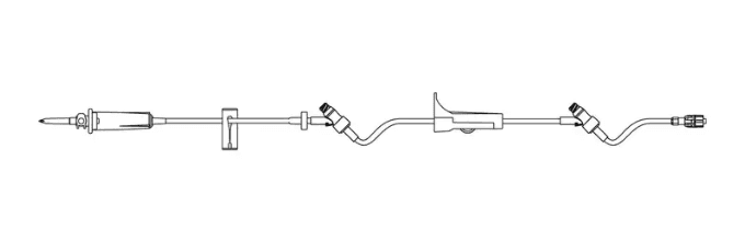 IV ADMIN SET SAFEDAY NDLS 106" 50/CS
