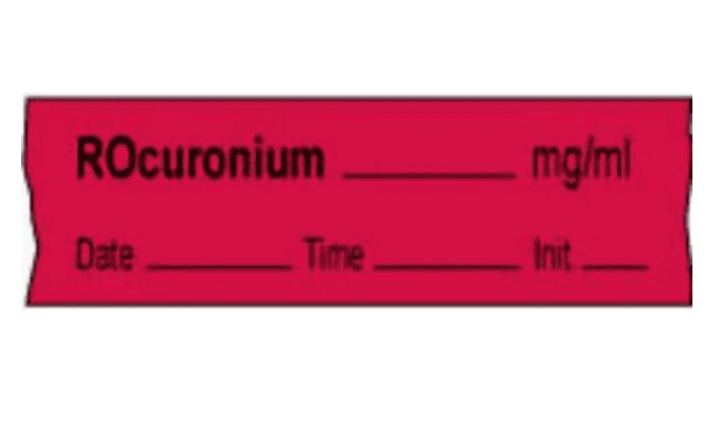 Rocuronium Labels 333/Roll