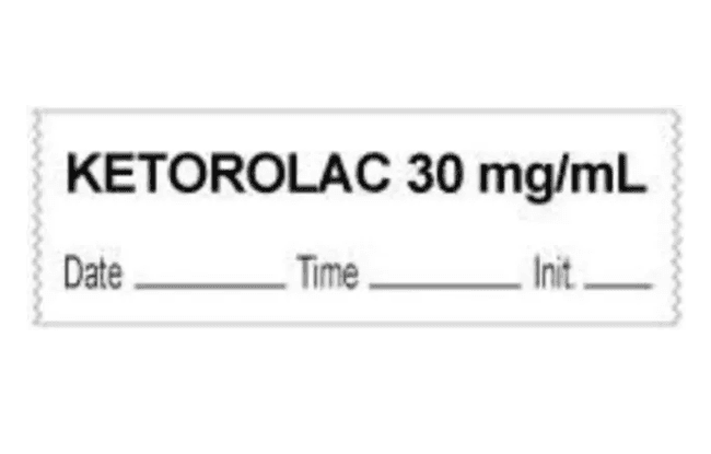 Ketorolac Labels 333/Roll