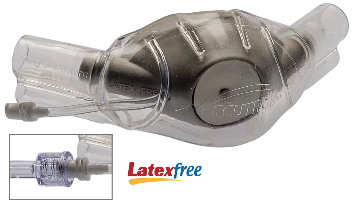 CO2 Capnography Nasal Hood - Adult Unscented Grey - Box of 12 w/ Capnography Adapters