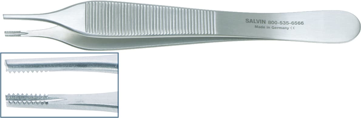 Salvin Adson 7x7 Tissue Forceps - 4 3/4" (12cm)