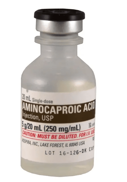 Aminocaproic Acid 250 mg/mL 20 mL Single-Dose Vial