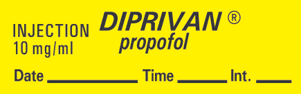 Dipravan (Propofol) Labels 333/Roll