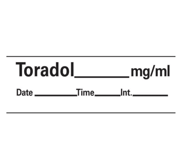 Toradol Labels 333/Roll