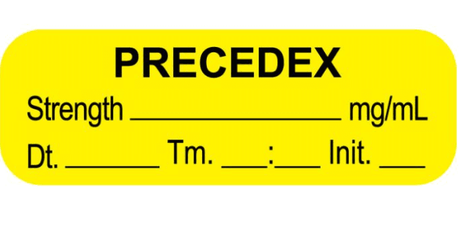 Precedex Yellow Labels 600/Roll