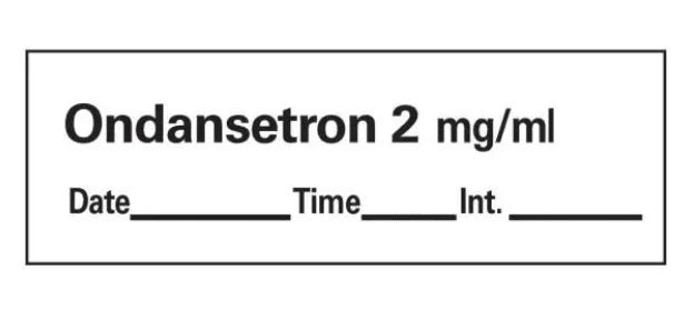 Ondansetron Labels 333/Roll