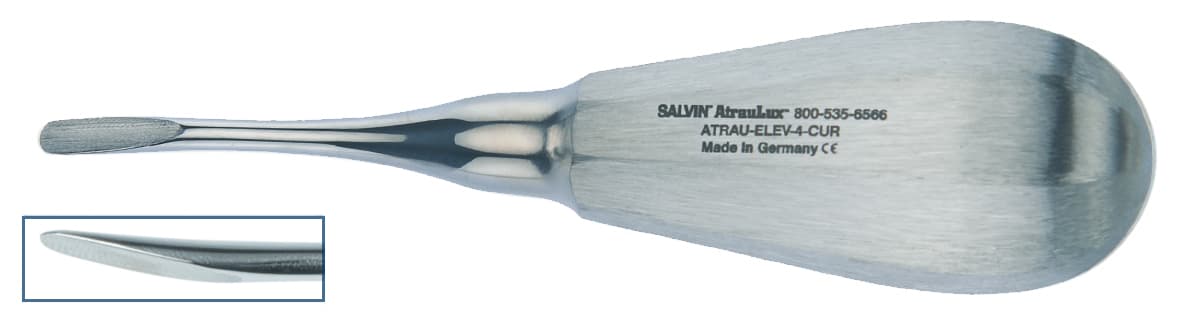Salvin AtrauLux® Luxating Elevator - 4mm - Curved