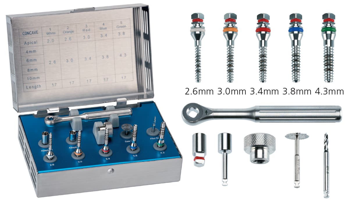 Salvin Bone Expander Kit With 5 Concave Spreaders