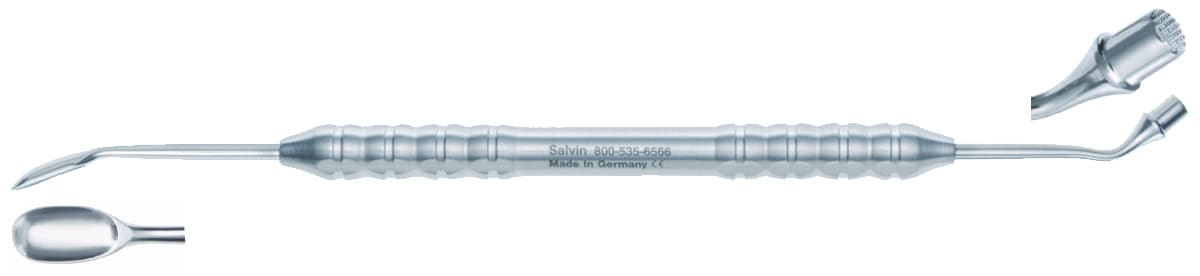 Salvin Graft Material Spoon With 4mm Serrated Graft Packer