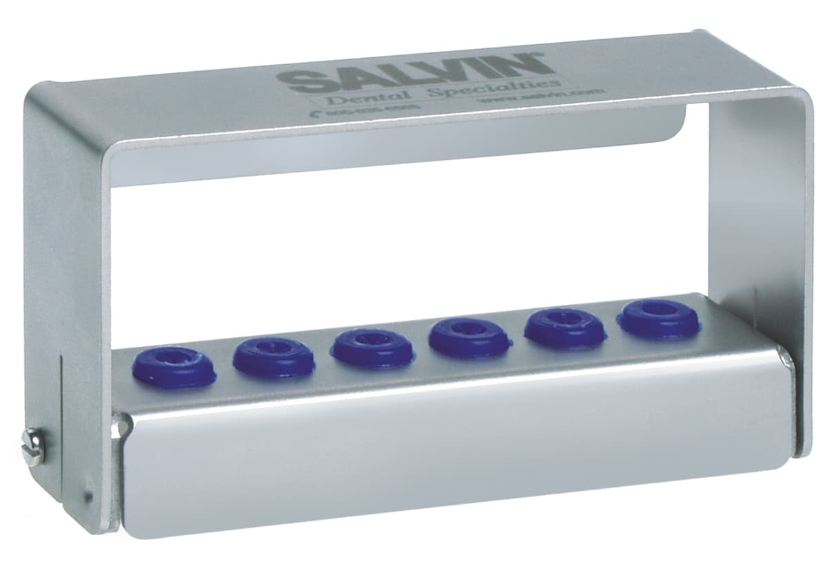 Salvin Stainless Steel Block For 6 Burs - Latch & Friction Grip