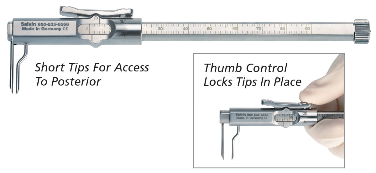 Salvin Sliding Caliper With Measuring Rods