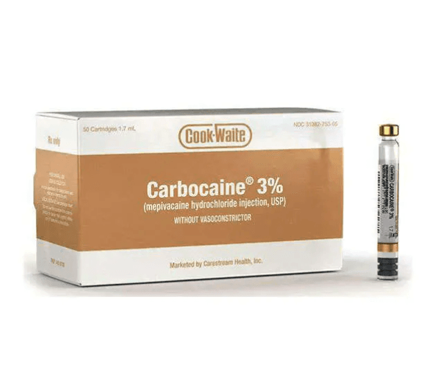 Carbocaine® 3% 1.7 mL Single-Dose Cartridges 50/Box