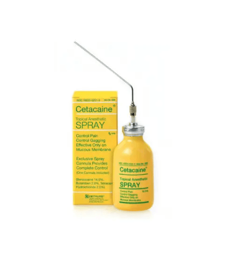 Cetacaine® Benzocaine/Tetracaine/Butamben, 14%/2%/2% Topical Anethetic Spray