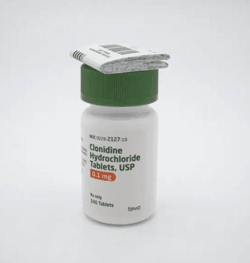 Clonodine 0.1 mg Tablets 100/Bottle