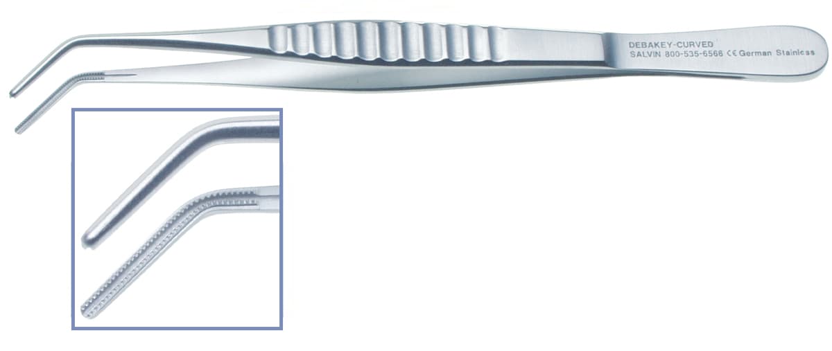 Salvin Debakey Atraumatic Tissue Forcep - Curved
