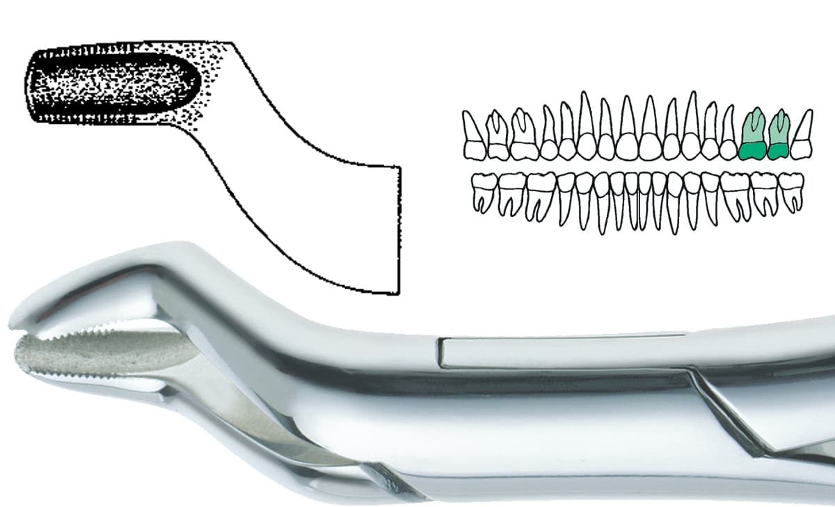 Salvin DEF 53L TC Tungsten Carbide Tip Extraction Forcep