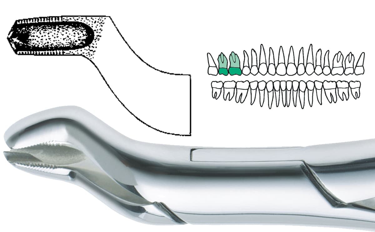 Salvin DEF 53R TC Tungsten Carbide Tip Extraction Forcep
