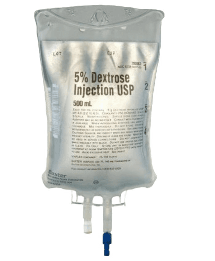 Dextrose 5% 500ml BG INJ Bag 24/CS