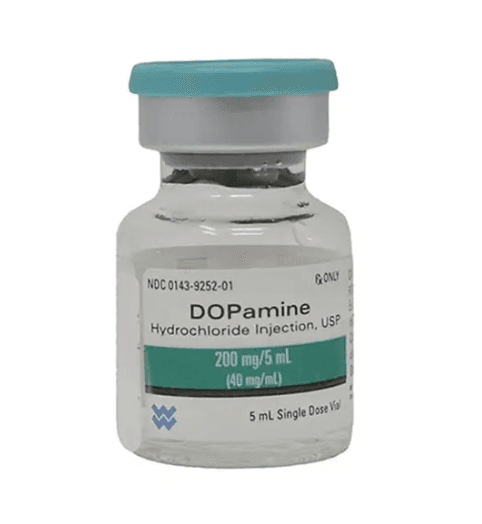 Dopamine HCI 40 mg/mL 5 mL Single-Dose Vial