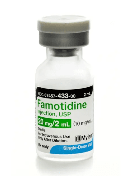 Famotidine 10 mg/mL 2 mL Single-Dose Vial