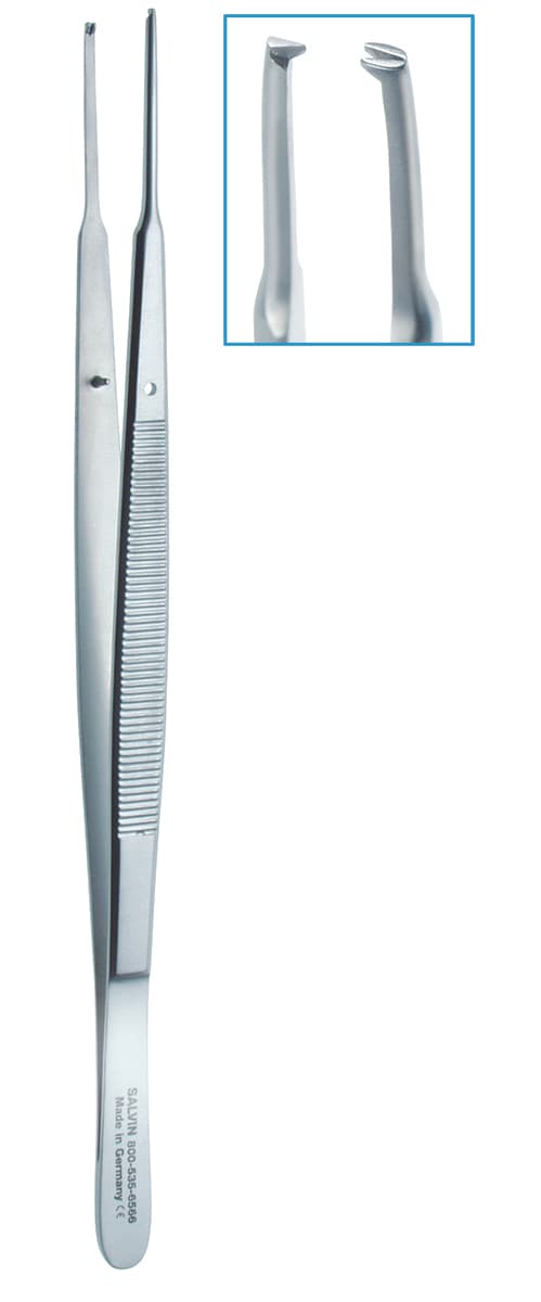 Salvin Gerald Forceps - Straight - 18 cm 1x2 Teeth