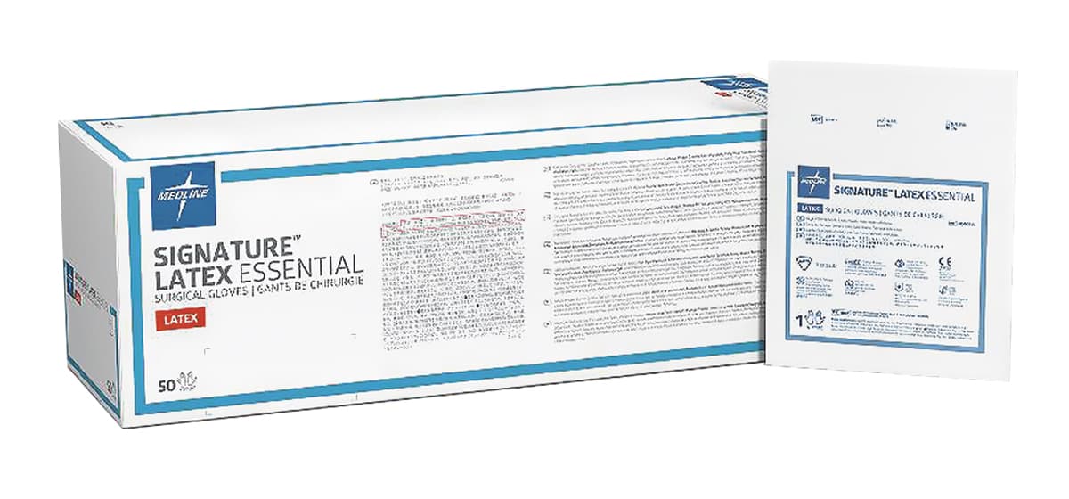 Signature Latex Essential Gloves - Powder Free - Box of 50