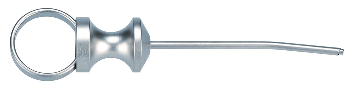 Salvin 2.8mm Diameter Stainless Steel Graft Material Syringe - Curved