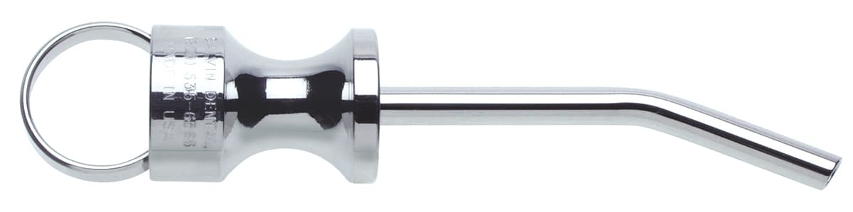 Salvin 5mm Diameter Stainless Steel Graft Material Syringe - Curved