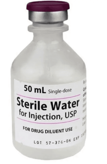 Sterile Water for Injection 50 mL Single-Dose Vial