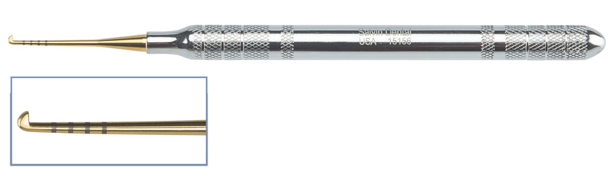 Salvin Internal Sinus Manipulation Instrument #1 - Small Rounded Head Bone Graft Spreader & Packer