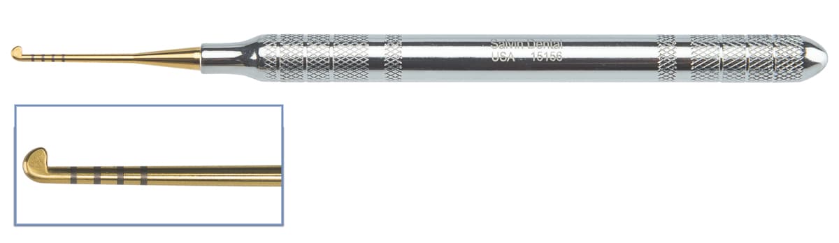 Salvin Internal Sinus Manipulation Instrument #2 - Large Rounded Head Bone Graft Spreader & Packer