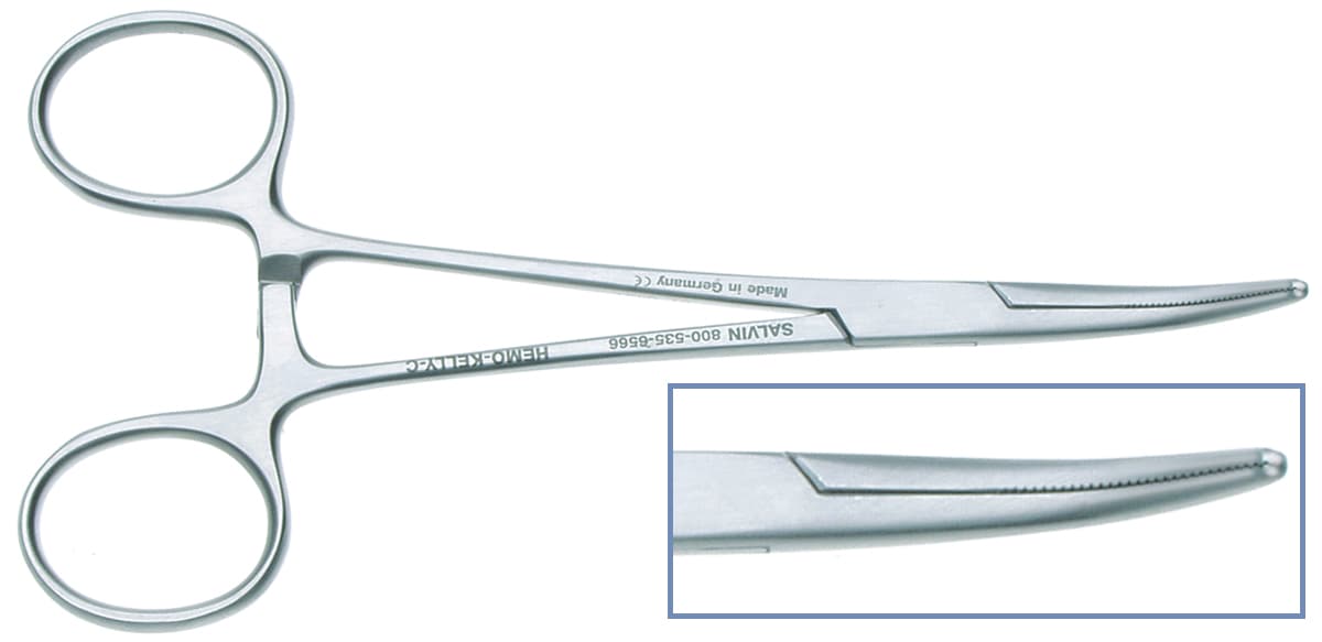 Salvin Kelly Hemostat - Curved - 14cm