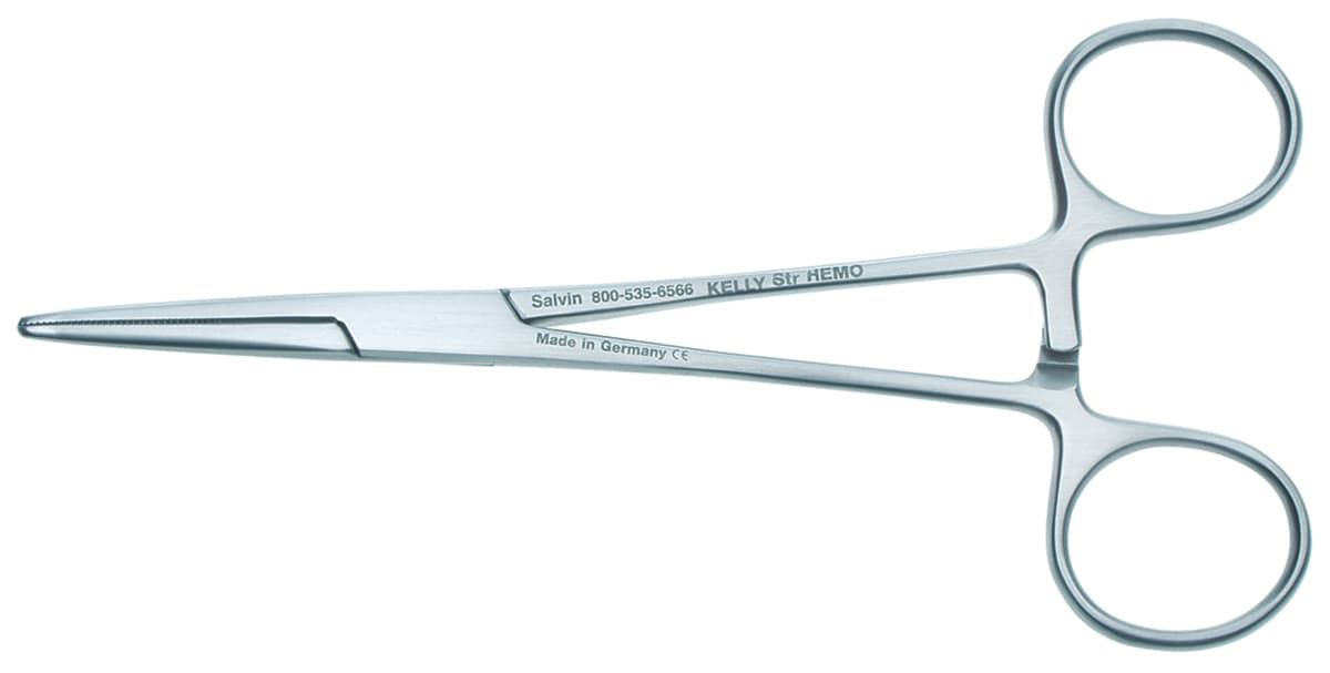 Salvin Kelly Hemostat - Straight - 14cm