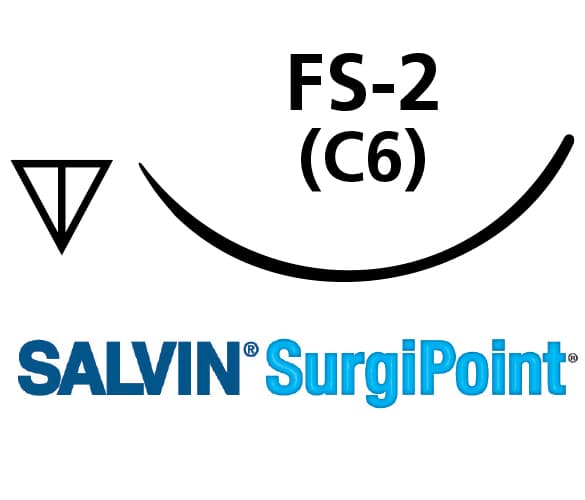 Salvin SurgiPoint 3-0 Monoderm™ - 18" (45cm) - Violet - FS-2 (C6) - Box of 12