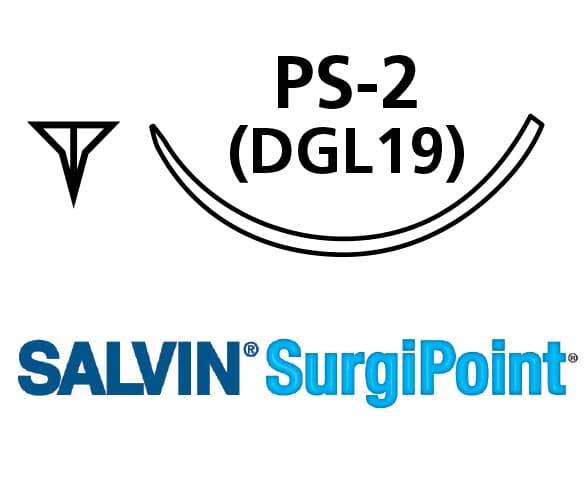 Salvin SurgiPoint 4-0 Monoderm™ - 18" (45cm) - Violet - PS-2 (PC31) - Box of 12
