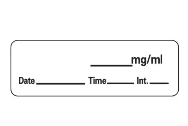Blank Drug Labels 600/Roll
