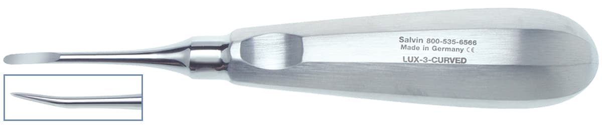 Salvin 3mm Curved Luxating Elevator