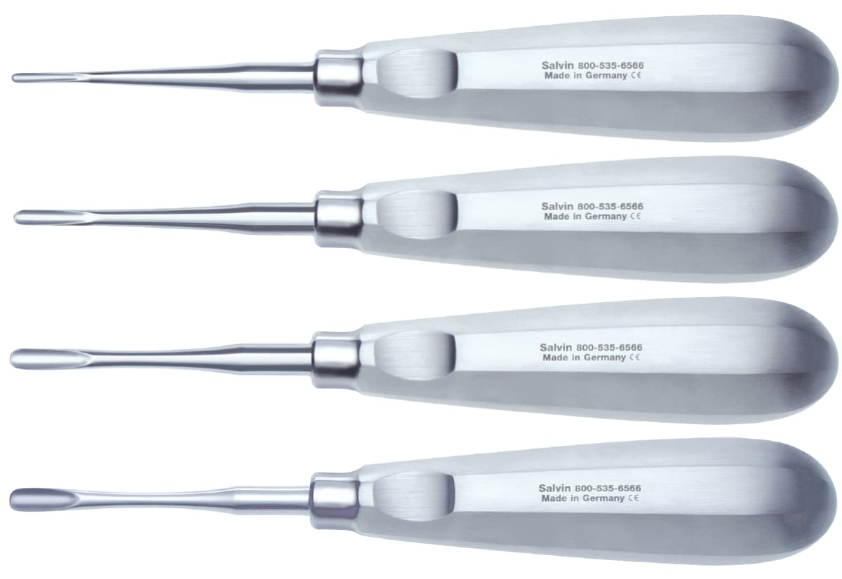 Set of 4 Grooved Luxating Elevators