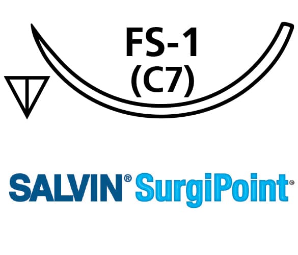 Salvin SurgiPoint 3-0 FA PGA C7(FS-1) Needle Synth Absorb 30"