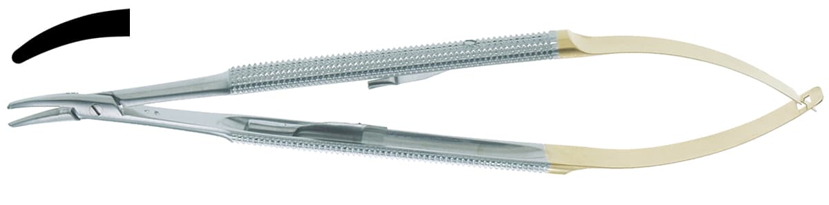 Salvin Micro Castro Needle Holder For 6-0 to 10-0 Sutures - Curved