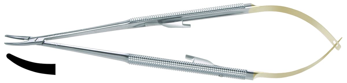 Salvin Micro Jacobson Needle Holder For 6-0 to 10-0 Sutures - Curved