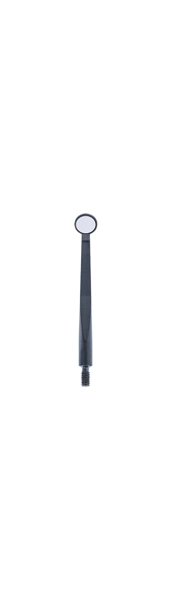Micro Mouth Mirror Rhodium - 5mm - Black