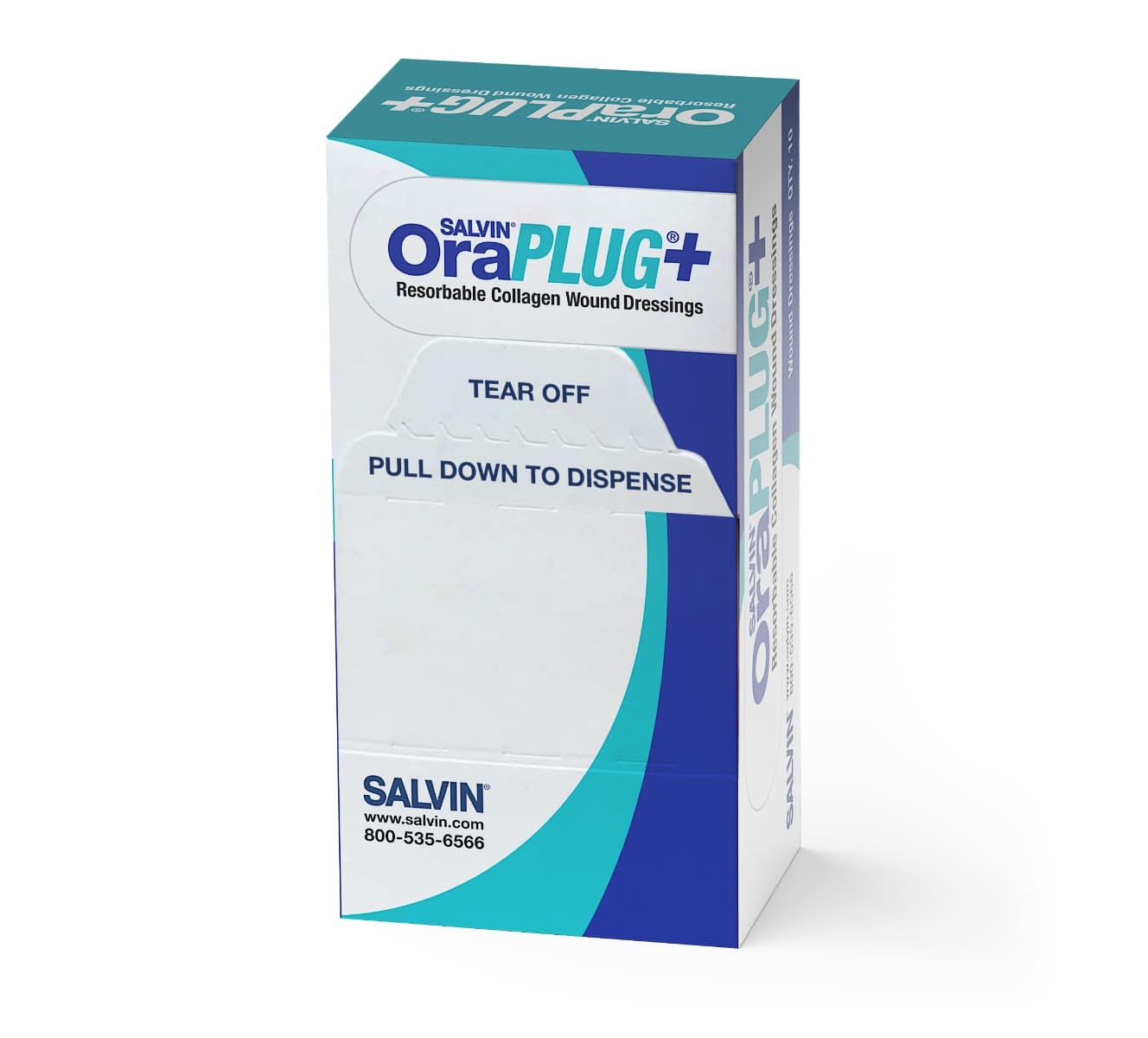 Salvin OraPLUG®+ Resorbable Collagen Wound Dressing - 10/Pack