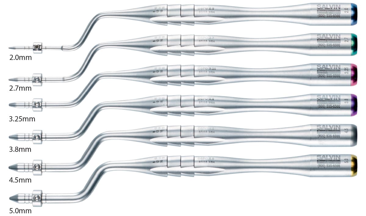 Salvin Offset Spreading Osteotomes W/Stop-Set 6