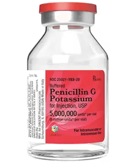Penicillin G Potassium 5 million unit Solution for injection