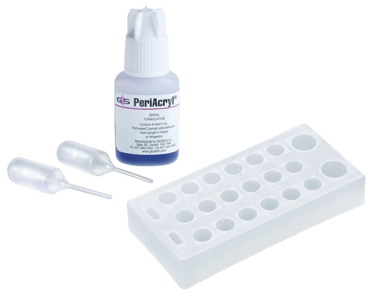 PeriAcryl® by GluStitch Periacryl Cyanoacrylate Dental Adhesive - 5mL Bottle Multi-Use Pkg