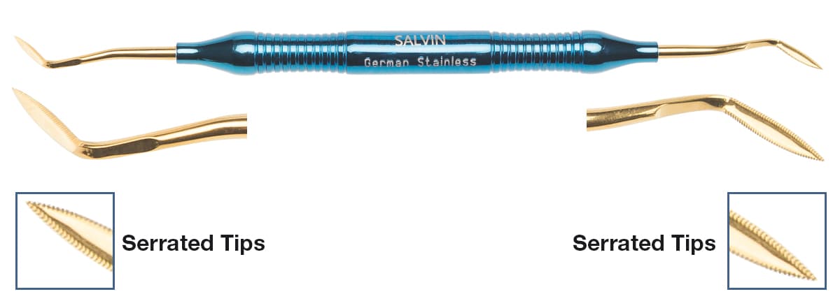 Salvin Serrated Tip Periotome #1 - Double Angled Tip