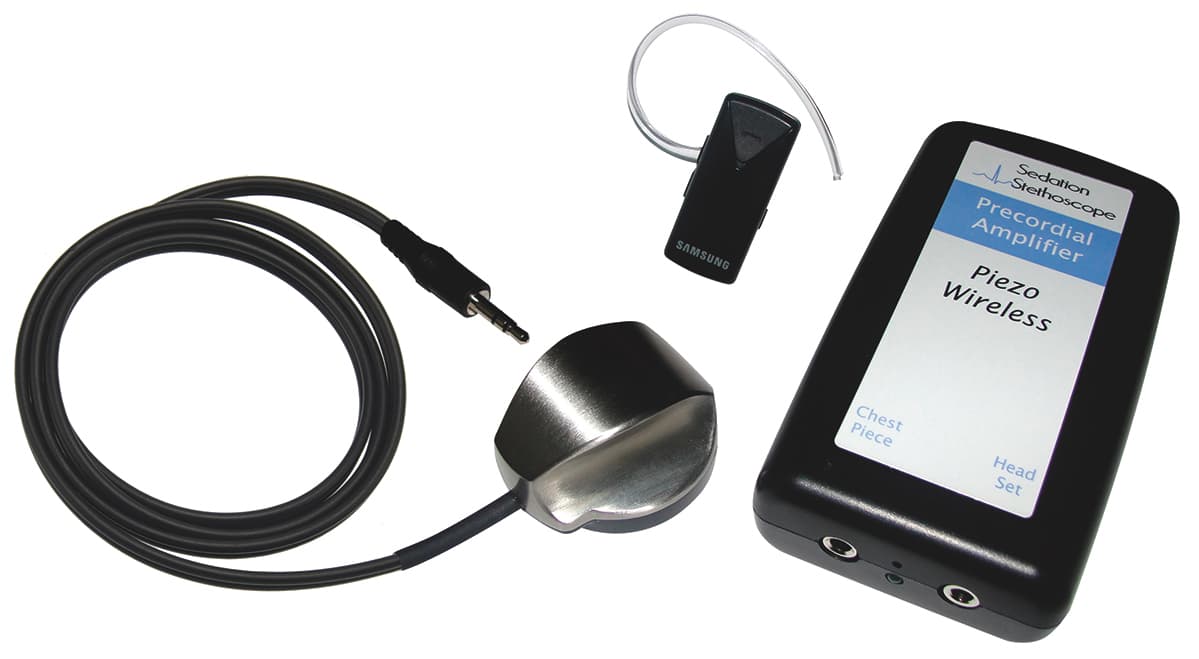 Wireless Bluetooth Precordial Amplified Sedation Stethoscope