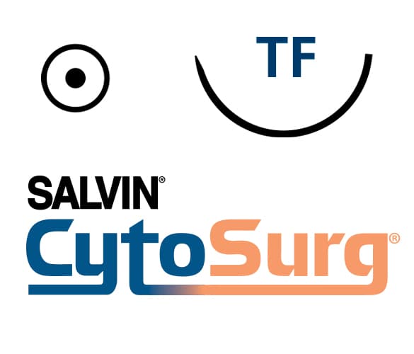 Salvin CytoSurg® PTFE 4-0 TF (13mm - 1/2 Circle - Taper Point) 24" Suture - Box of 12